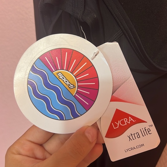 Sporti Thin Strap Athletic One Piece Swimsuit for Lap Swimming. Size S - Picture 9 of 11